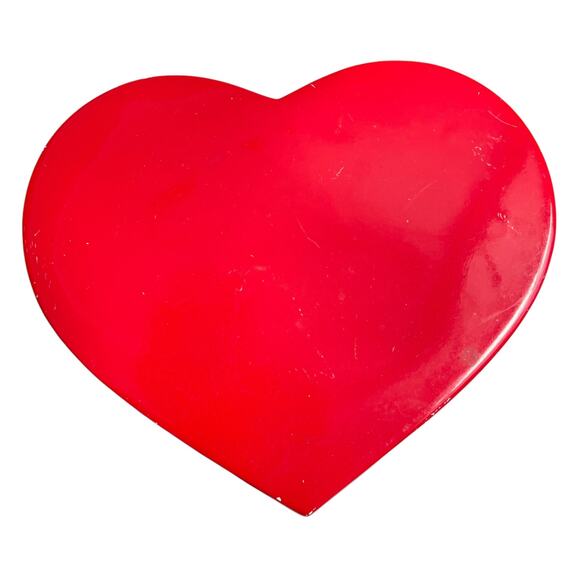 Berman Anderson Heart Music Box Vintage 1979 Japan Red Wind Up No Kewpie READ - Picture 1 of 16